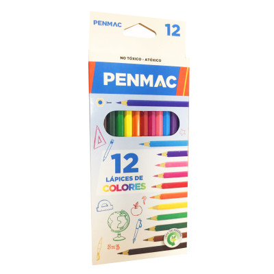 PENMAC- LAPIZ PENMAC X 12 COLORES LARGOS